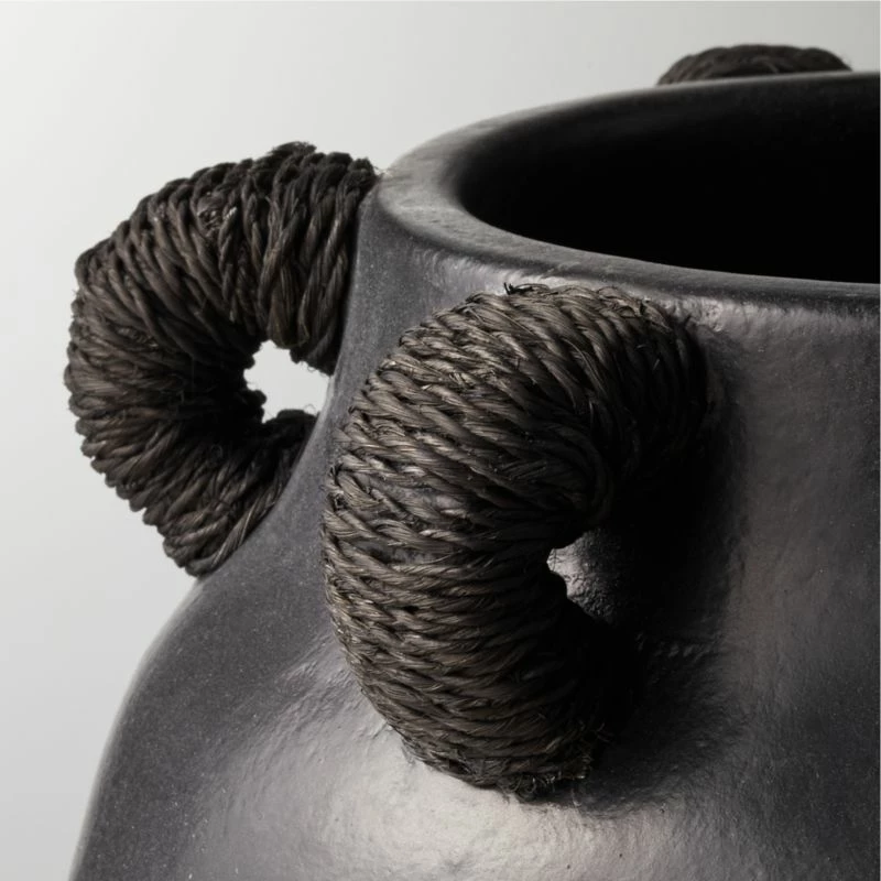 Acadia Black Ceramic Vase – Elegant Home Accessory for Modern Decor - Image 3