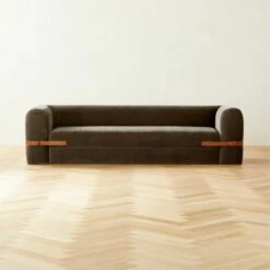 Alesso Grey Performance Velvet Sleeper Sofa - Modern Living Room Furniture