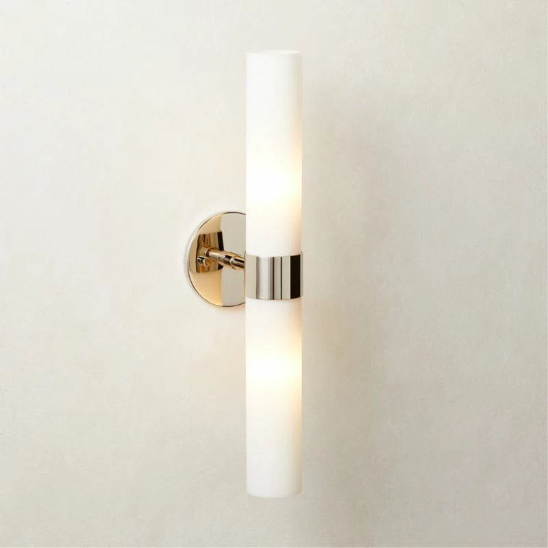 Amie Polished Nickel Wall Sconce Light - Elegant Lighting Fixture for Modern Homes - Image 2