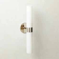 Amie Polished Nickel Wall Sconce Light - Elegant Lighting Fixture for Modern Homes