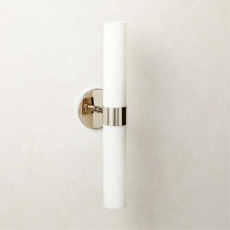 Amie Polished Nickel Wall Sconce Light - Elegant Lighting Fixture for Modern Homes