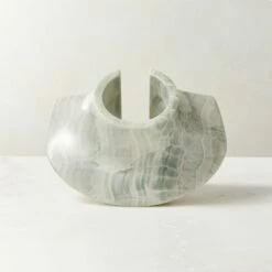 Anka Blue Onyx Sculptural Object - Elegant Home Decoration Piece