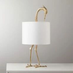 Archibald Brass Bird Table Lamp - Elegant Lighting for Home Decor
