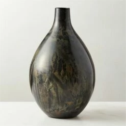 Arvada Patina Black Vase - Elegant Home Accessory for Modern Decor