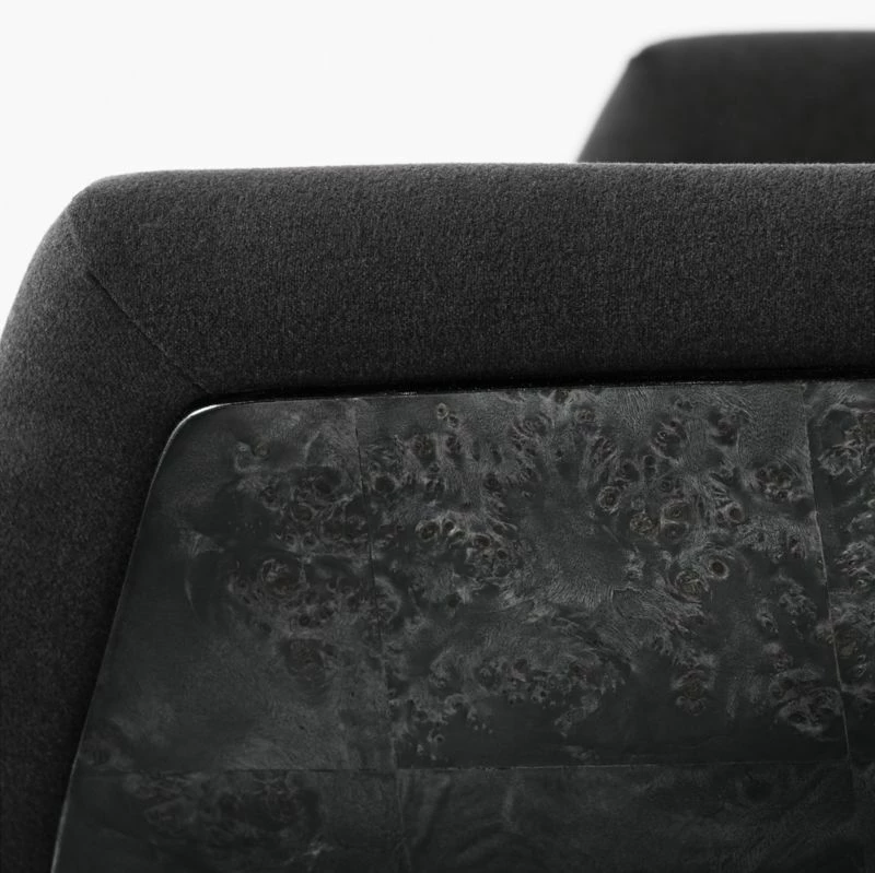 Arzella Charcoal Burl Office Chair - Ergonomic Mid-Century Modern Design for Home & Office - Image 6