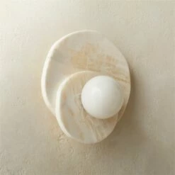 Astr White Onyx Wall Sconce - Modern Lighting Fixture for Home Décor