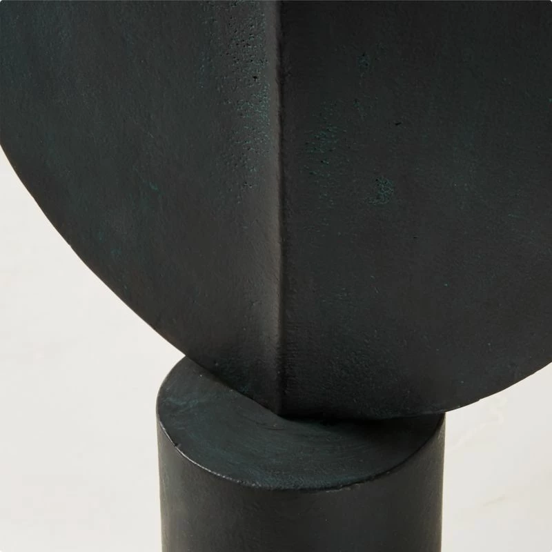 Azande Black Cast Aluminum Sculpture - Elegant Home Accessories - Image 2