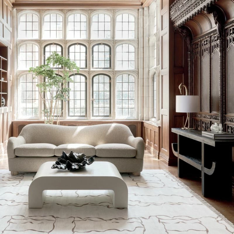 Stylish Pagoda Black Acacia Wood Console Table for Modern Living Rooms - Image 2