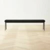 Baja Black Boucle Bench - Stylish Living Room Furniture