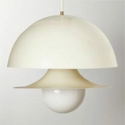 Bali White Pendant Light 24" - Modern Ceiling Lighting Fixture