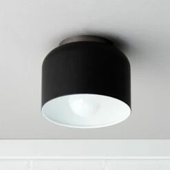 Bell Black Flush Mount Light - Modern Ceiling Lighting Fixture