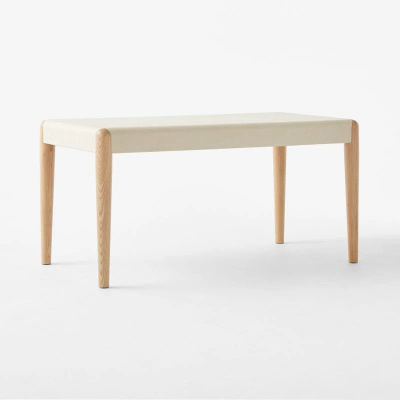 Beto White Shagreen Desk With Drawer - Stylish Office Furniture - Image 7