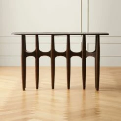 Bixby Bronze Cast Aluminum Console Table - Elegant Living Room Furniture
