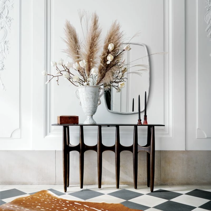 Bixby Bronze Cast Aluminum Console Table - Elegant Living Room Furniture - Image 3