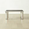 Bovisio Square Smoked Glass Coffee Table - Modern Living Room Furniture