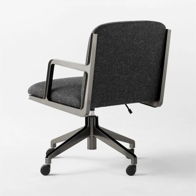 Brecha Grey Upholstered Office Chair - Ergonomic Comfort for Your Workspace - Image 5