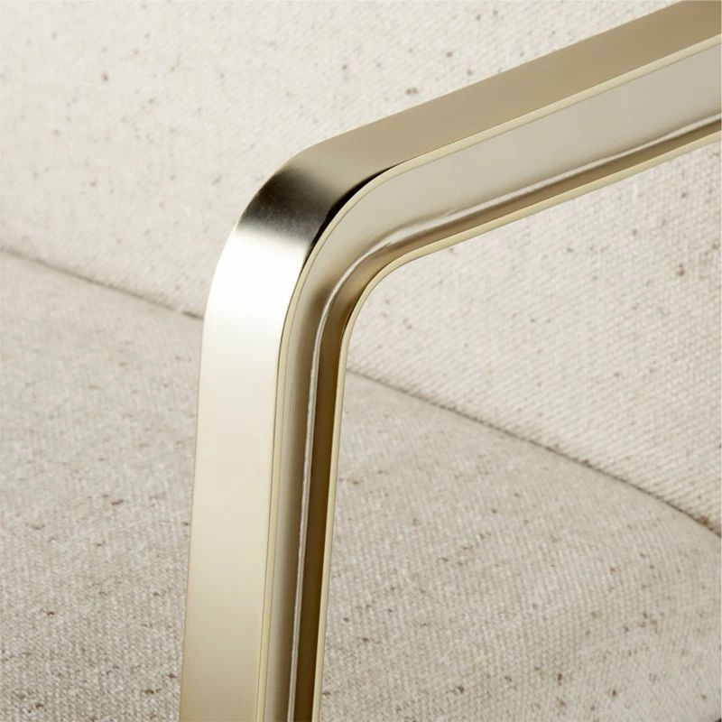 Brecha Ivory Upholstered Office Chair - Ergonomic Comfort for Your Workspace - Image 7