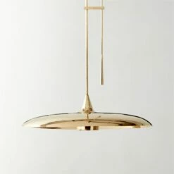 Brio Polished Brass Pendant Light - Elegant Modern Lighting for Home Decor