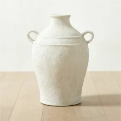 Brise White Jug Vase Tall - Elegant Home Accessory for Modern Decor