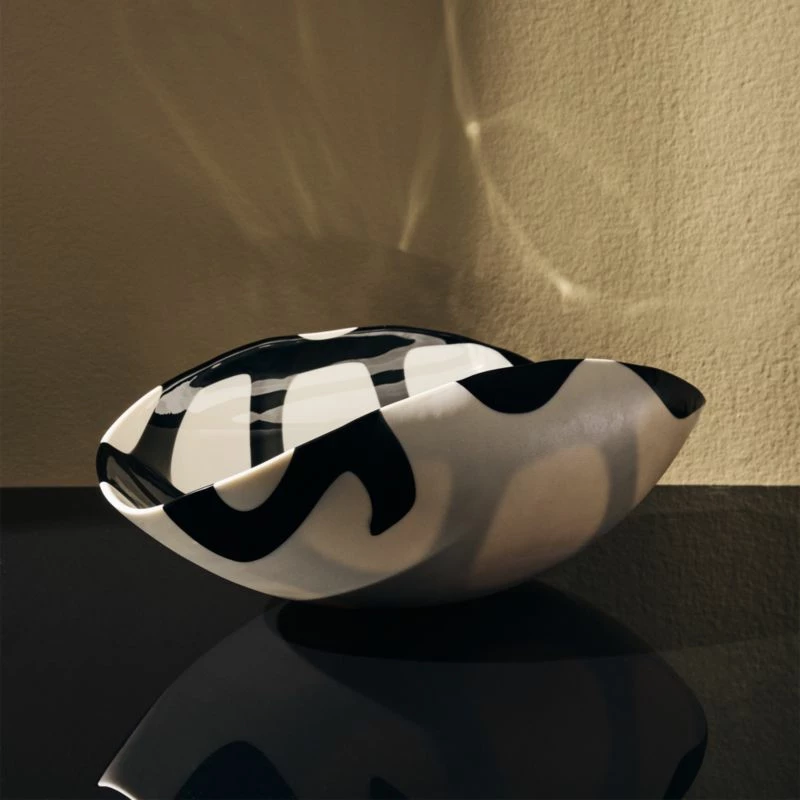 Zeta Murano White Glass Bowl - Elegant Home Accessory - Image 4