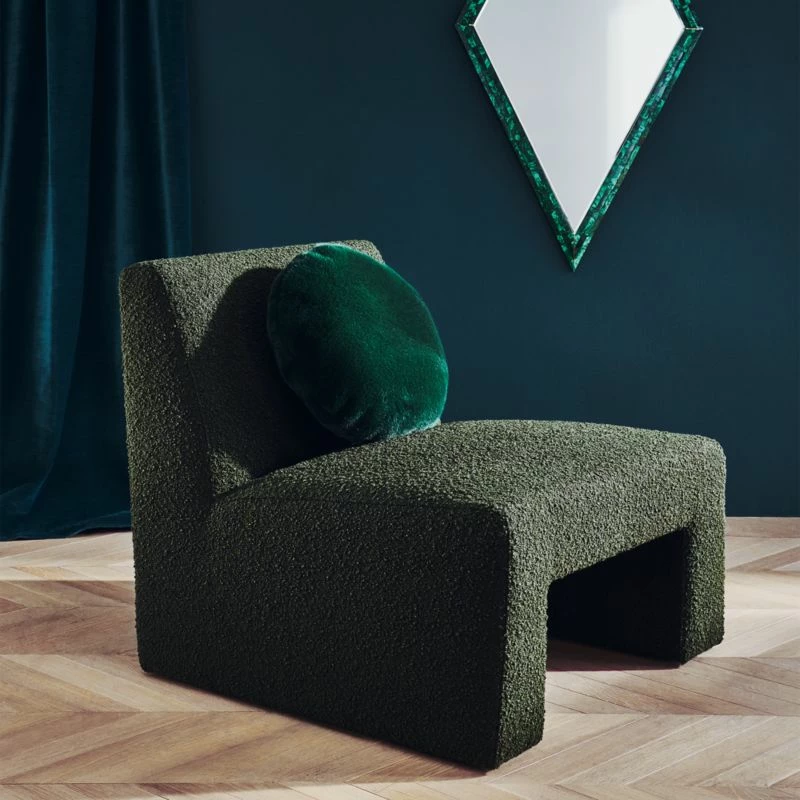 Dario Green Boucle Accent Chair - Stylish Living Room Furniture - Image 2