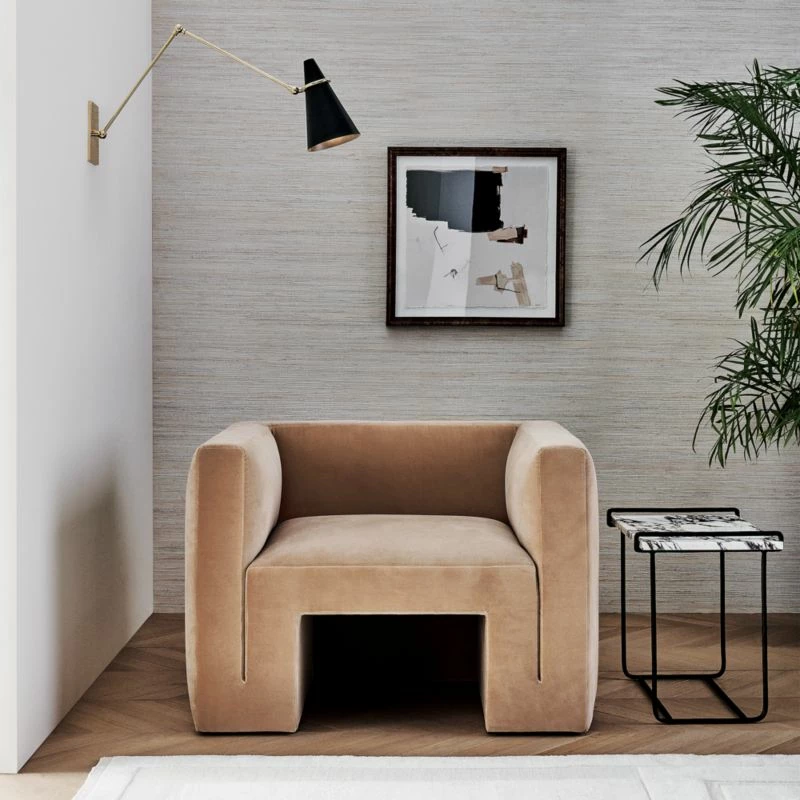 Sefro Marble and Metal Side Table - Elegant Living Room Furniture - Image 2