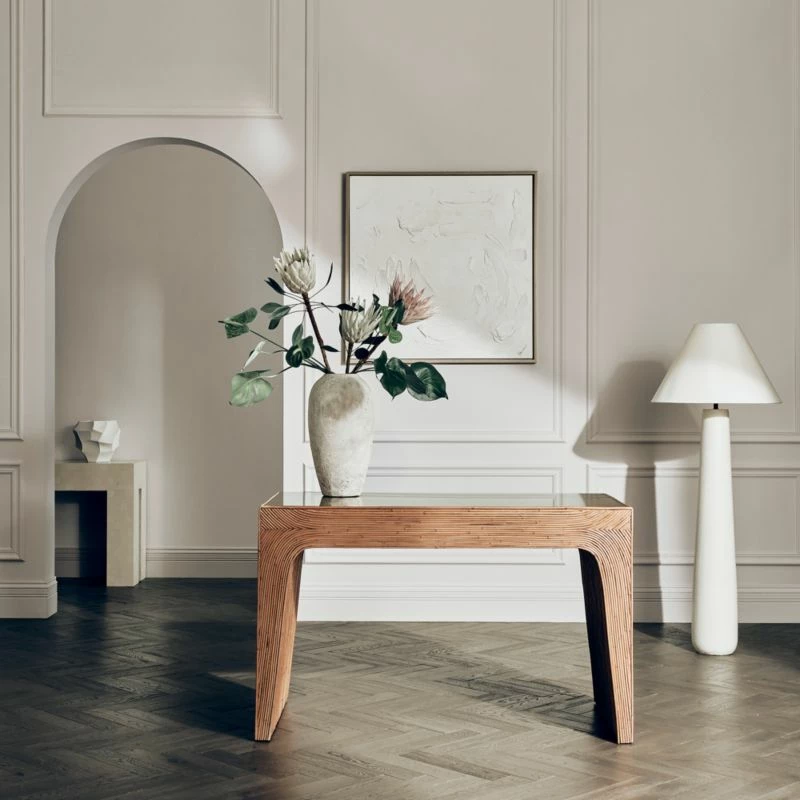 Bayu Rattan Desk With Drawer - Stylish & Functional Office Furniture - Image 3