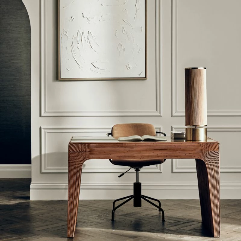 Bayu Rattan Desk With Drawer - Stylish & Functional Office Furniture - Image 2