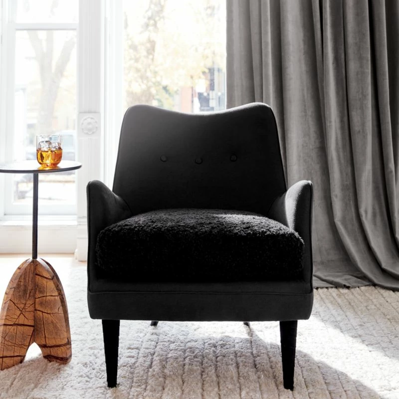 Spazio Brown Marble Side Table - Elegant Living Room Furniture - Image 2