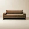 Camden Rye Brown Velvet Apartment Sofa - Luxurious Living Room Furniture