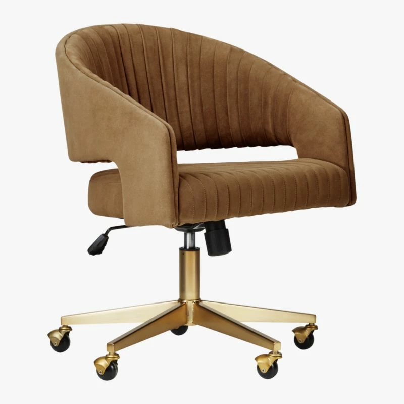 Channel Suede Office Chair - Ergonomic Comfort for Modern Workspaces - Image 4