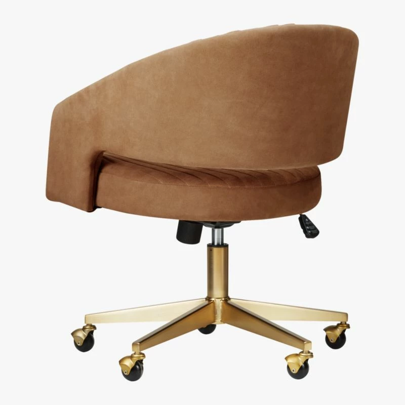 Channel Suede Office Chair - Ergonomic Comfort for Modern Workspaces - Image 6