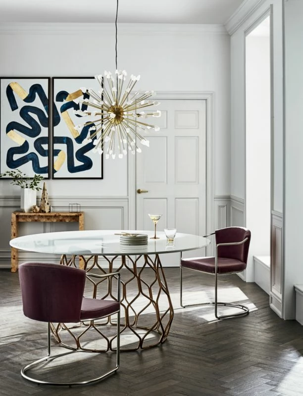 Niche Neutral Burl Wood Console Table 34" - Modern Living Room Furniture - Image 2