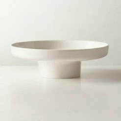 Elegant Contempri Footed White Serving Bowl – Perfect for Home Entertaining