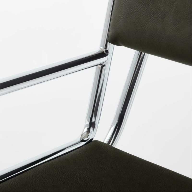 Court Black Vegan Leather Office Chair - Ergonomic & Stylish - Image 7