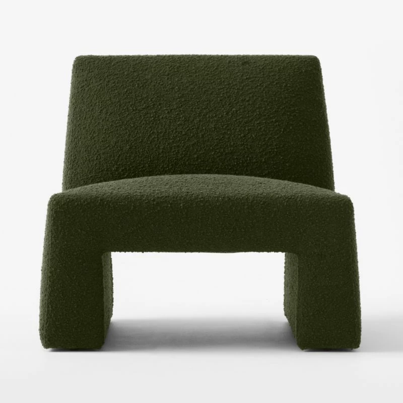 Dario Green Boucle Accent Chair - Stylish Living Room Furniture - Image 3