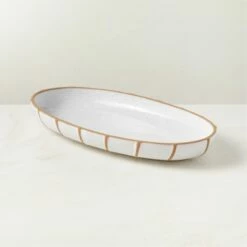 Descanso Stoneware Tray - Elegant Home Accessory for Decor & Serving