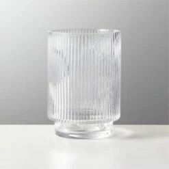 Dina Fluted Glass Vase - Elegant Home Accessory for Modern Decor
