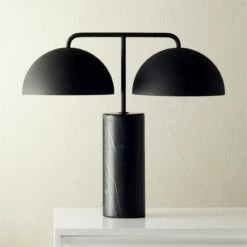 Domes Black Marble Table Lamp - Elegant Modern Lighting for Home & Office