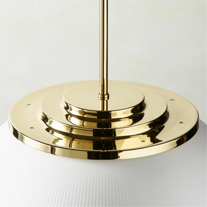 Dufrene Polished Brass Pendant Light - Elegant Lighting Fixture - Image 4