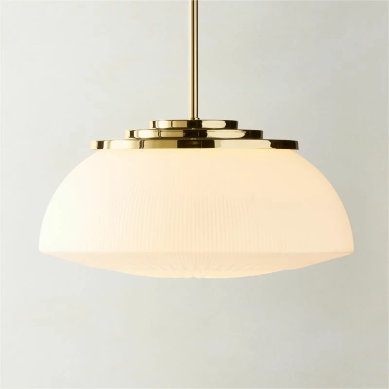 Dufrene Polished Brass Pendant Light - Elegant Lighting Fixture - Image 2