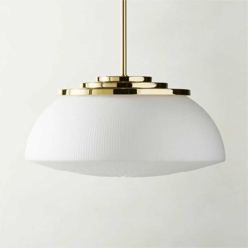 Dufrene Polished Brass Pendant Light - Elegant Lighting Fixture