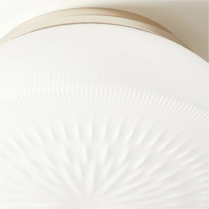 Dufrene Polished Nickel Flush Mount Light - Modern Ceiling Lighting Fixture - Image 3