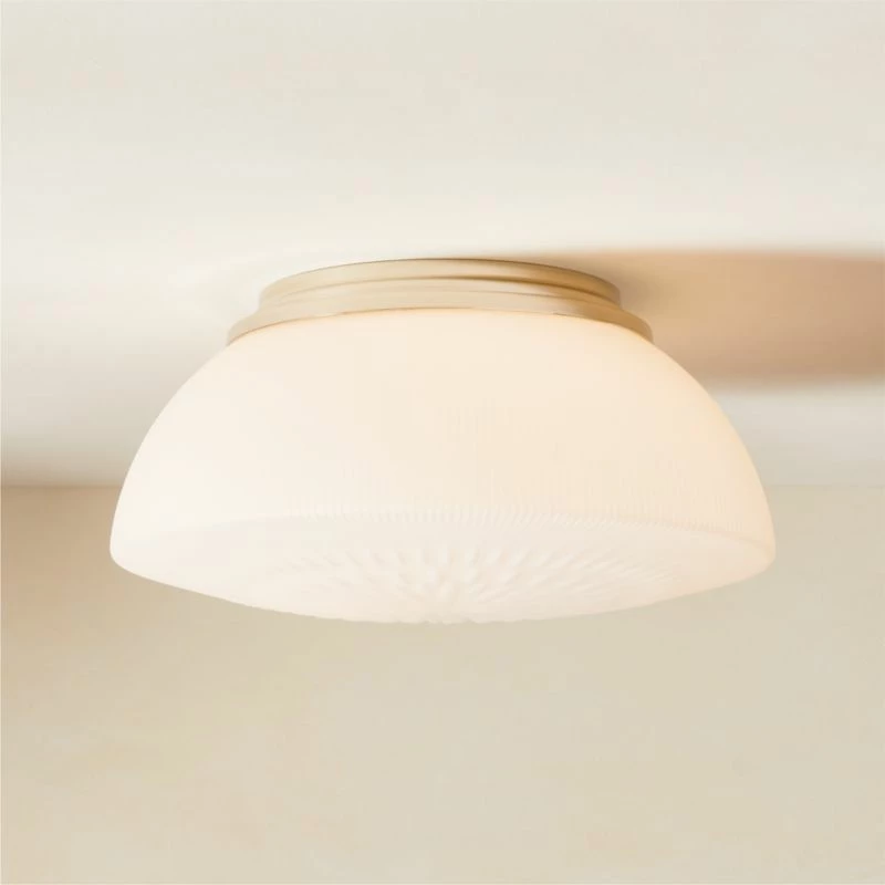 Dufrene Polished Nickel Flush Mount Light - Modern Ceiling Lighting Fixture - Image 2