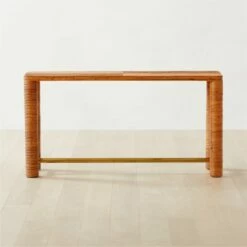 Edie Rattan Console Table - Stylish Living Room Furniture