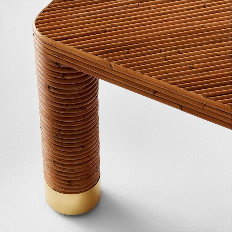 Edie Rectangular Rattan Coffee Table - Stylish Living Room Furniture - Image 5