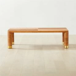 Edie Rectangular Rattan Coffee Table - Stylish Living Room Furniture