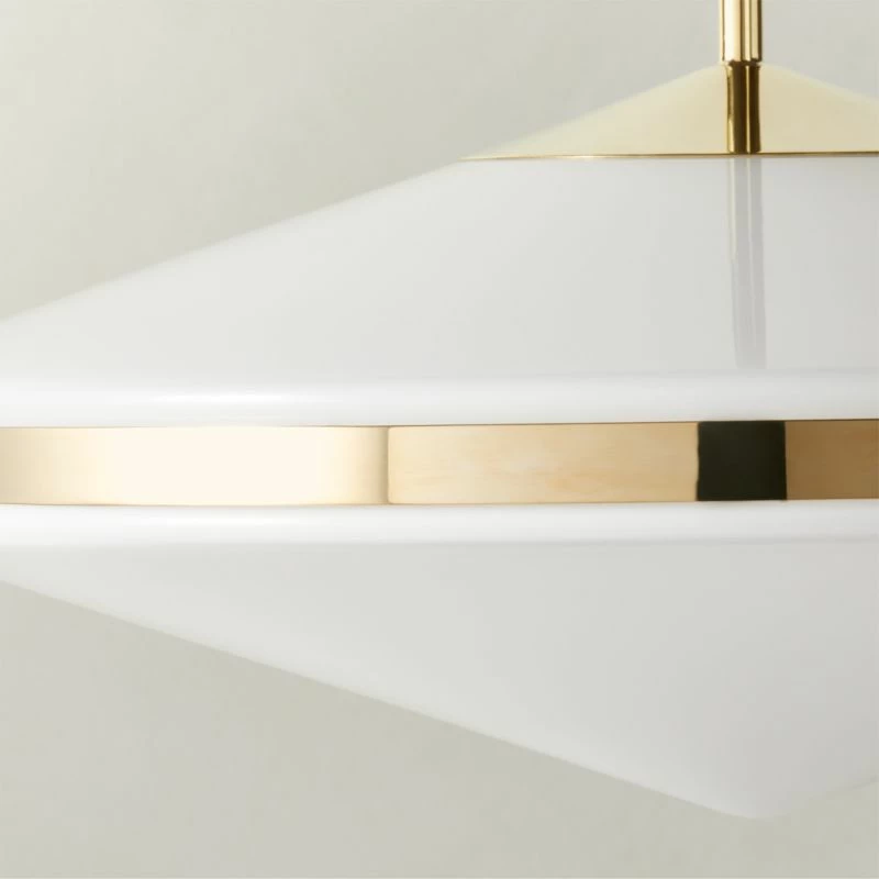 Elayna Polished Brass Pendant Light - Modern Lighting Fixture for Home Decor - Image 3