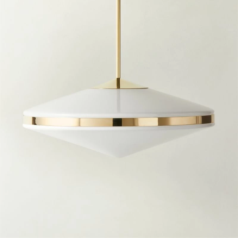 Elayna Polished Brass Pendant Light - Modern Lighting Fixture for Home Decor