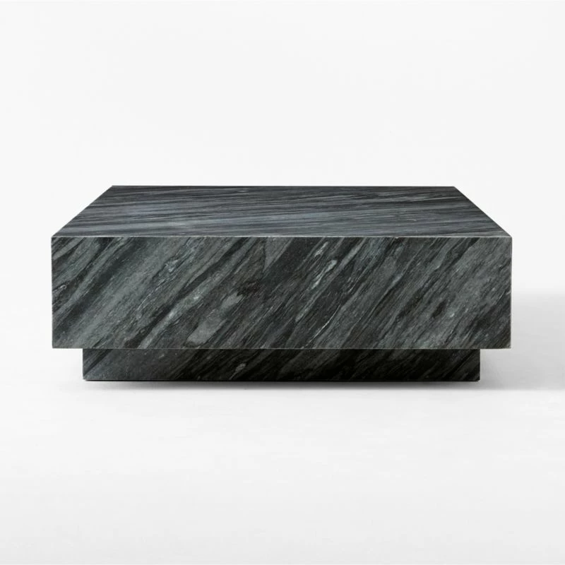 Enyo Rectangular Grey Marble Coffee Table - Modern Living Room Furniture - Image 4